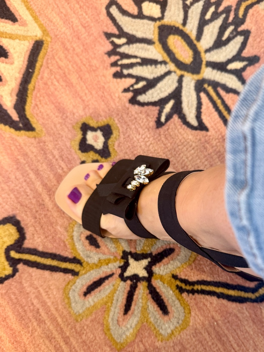 Stuart Weitzman Black Women's Sandals - Picture 6 of 6